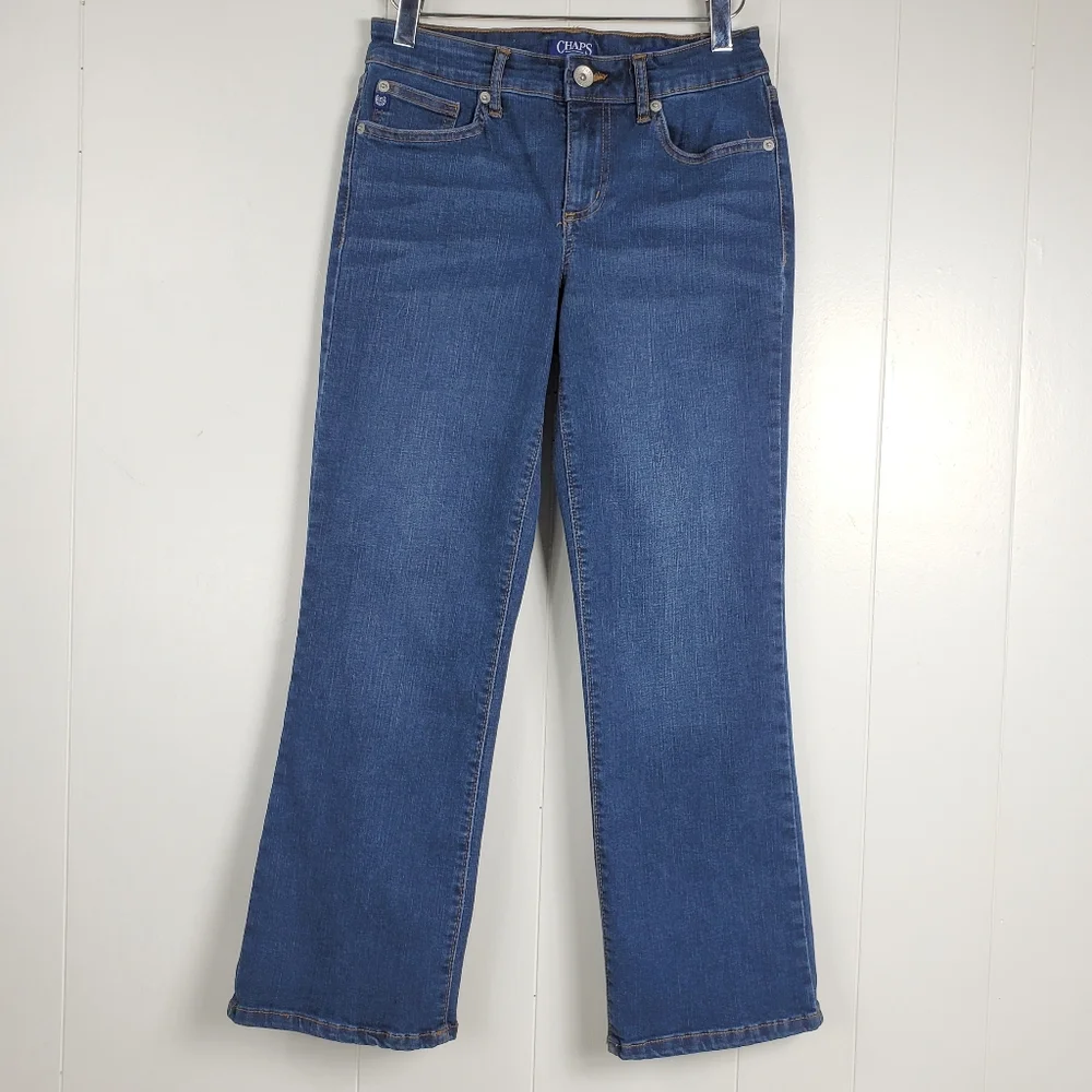 Chaps highrise crop kick style jeans size 4